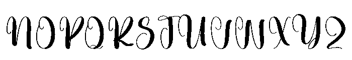 Baby Stocking Font UPPERCASE