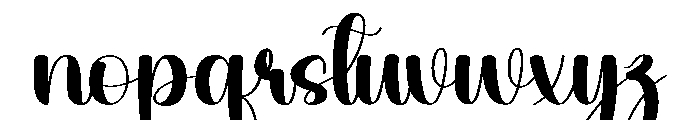 Baby Stocking Font LOWERCASE