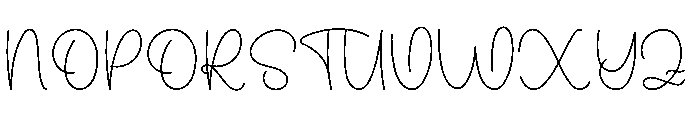 Baby Thick Font UPPERCASE