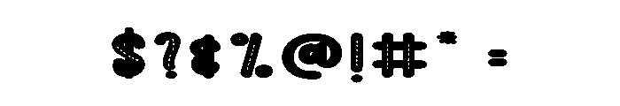 Baby Toddler Font OTHER CHARS