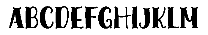 Baby Unique Font UPPERCASE