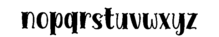 Baby Unique Font LOWERCASE