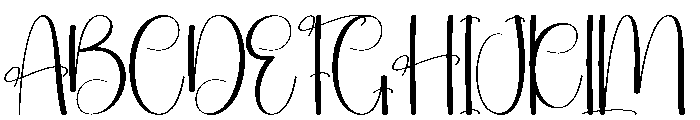 Baby Wedding Font UPPERCASE