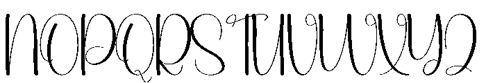 Baby Wedding Font UPPERCASE