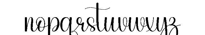 Baby Wedding Font LOWERCASE