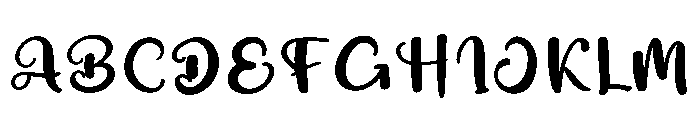 Baby Whisper Font UPPERCASE