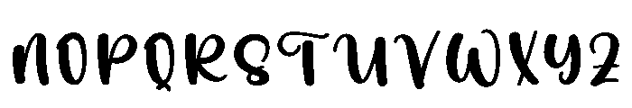 Baby Whisper Font UPPERCASE