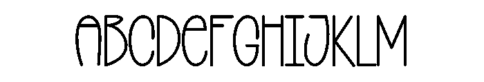 Baby Written Font UPPERCASE