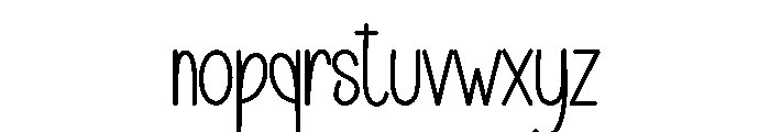 Baby Written Font LOWERCASE