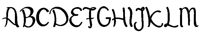 Baby green Font UPPERCASE