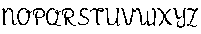 Baby green Font UPPERCASE