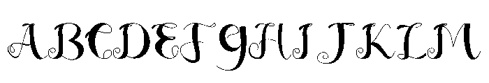 Baby magno Font UPPERCASE