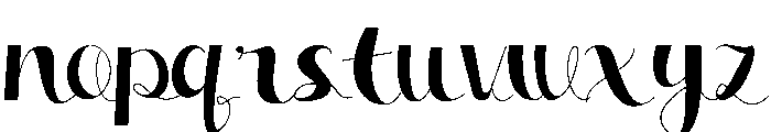 Baby magno Font LOWERCASE