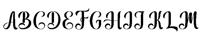 BabyMonday Font UPPERCASE