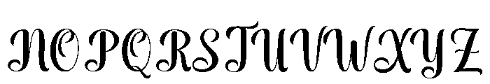 BabyMonday Font UPPERCASE