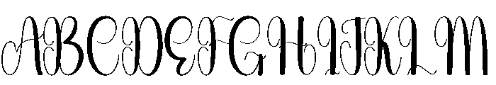 Babyflowers Font UPPERCASE