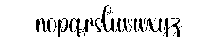 Babyflowers Font LOWERCASE