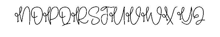 Babygril Font UPPERCASE