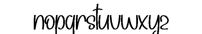 Babyish Samantha Font LOWERCASE