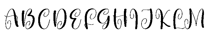 Babylove1 Font UPPERCASE