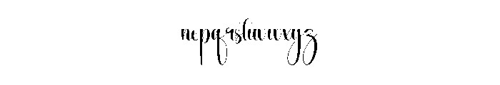 Babyvintage Font LOWERCASE
