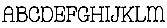 Bacaba Font UPPERCASE