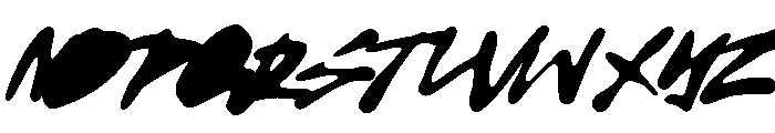 Back Alle Blurry Font UPPERCASE