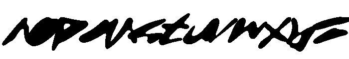 Back Alle Blurry Font LOWERCASE