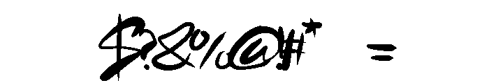 Back Alle Regular Font OTHER CHARS