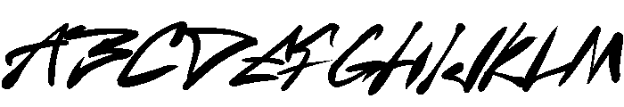 Back Alle Regular Font UPPERCASE