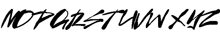 Back Alle Regular Font UPPERCASE