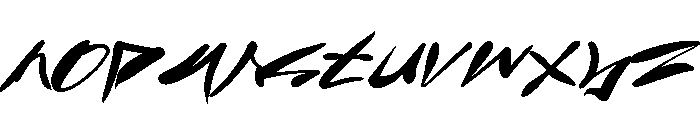 Back Alle Regular Font LOWERCASE