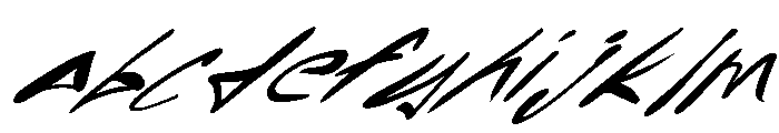Back Alle Slant FONT