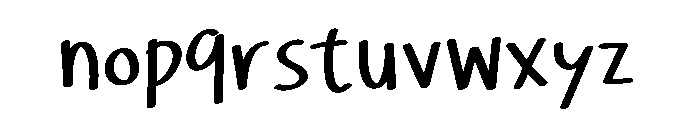 Back Dream Font LOWERCASE