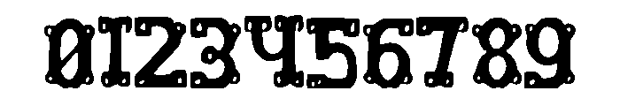 Back_to_the_Future Font OTHER CHARS