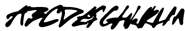 BackAlle-Blurry Font UPPERCASE