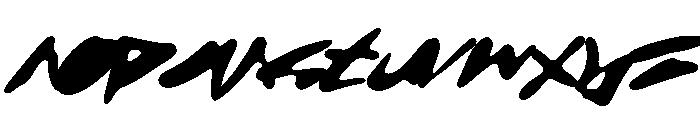 BackAlle-Blurry Font LOWERCASE