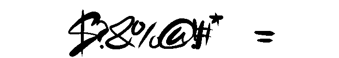 BackAlle-Regular Font OTHER CHARS