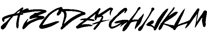 BackAlle-Regular Font UPPERCASE