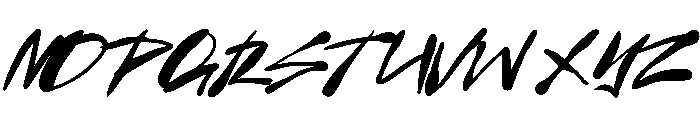 BackAlle-Regular Font UPPERCASE