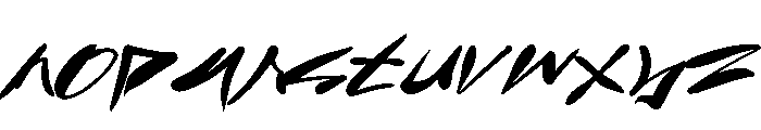 BackAlle-Regular Font LOWERCASE