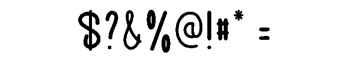 Backblue Font OTHER CHARS