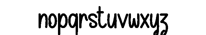 Backblue Font LOWERCASE