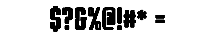Backforge Font OTHER CHARS