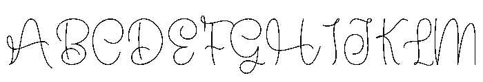 Background Handmade Font UPPERCASE