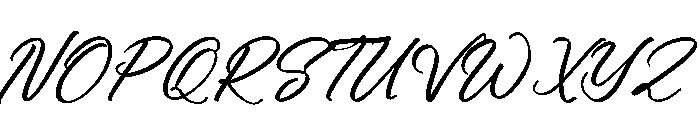Backing Italic Font UPPERCASE