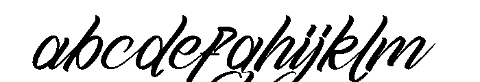 Backing Italic FONT