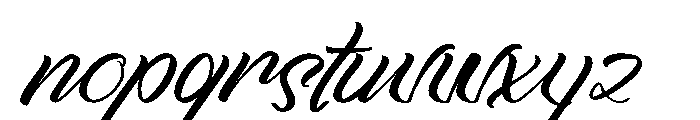 Backing Italic Font LOWERCASE