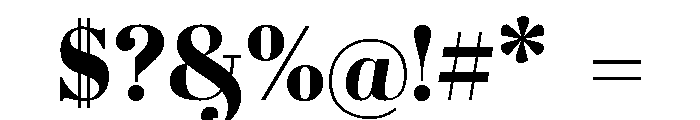 Backira Font OTHER CHARS
