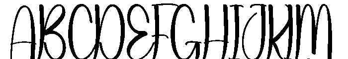 Backlands Holiday Font UPPERCASE